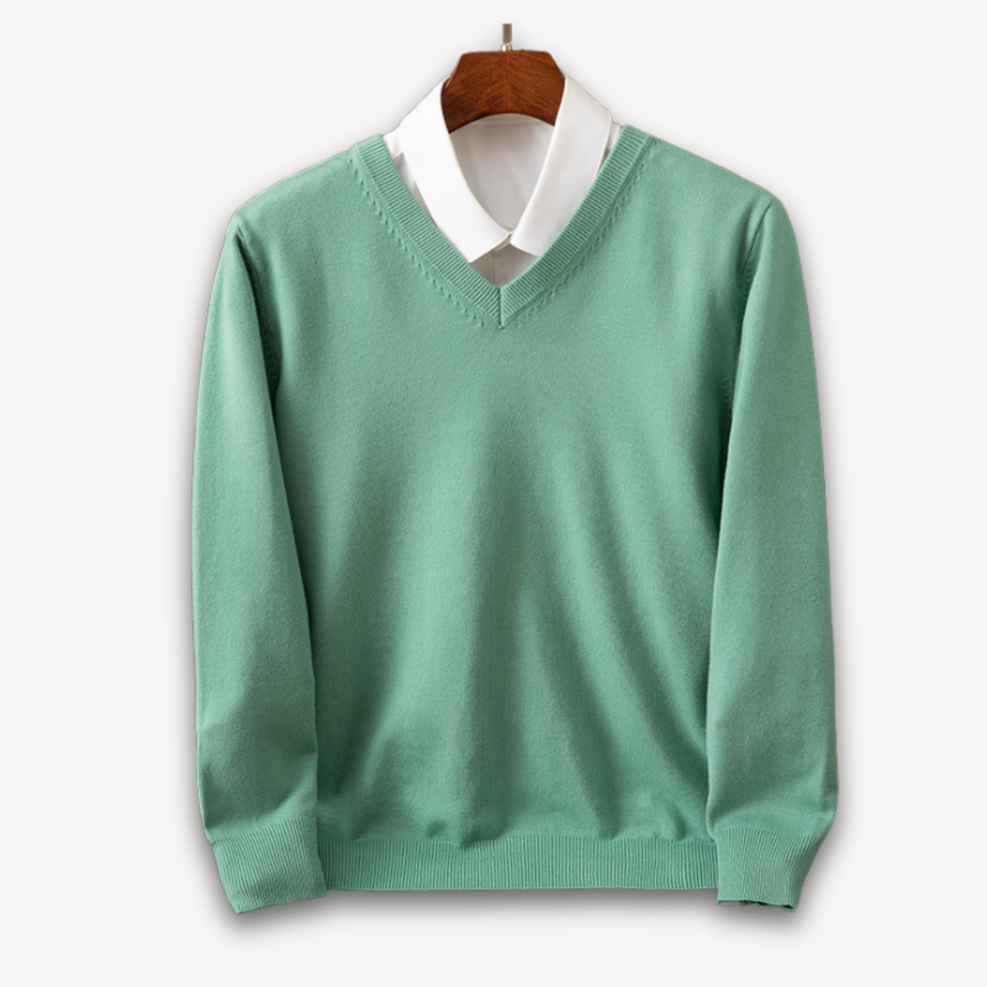 Oliver | Men's Cashmere Sweater V Neck Long Sleeve