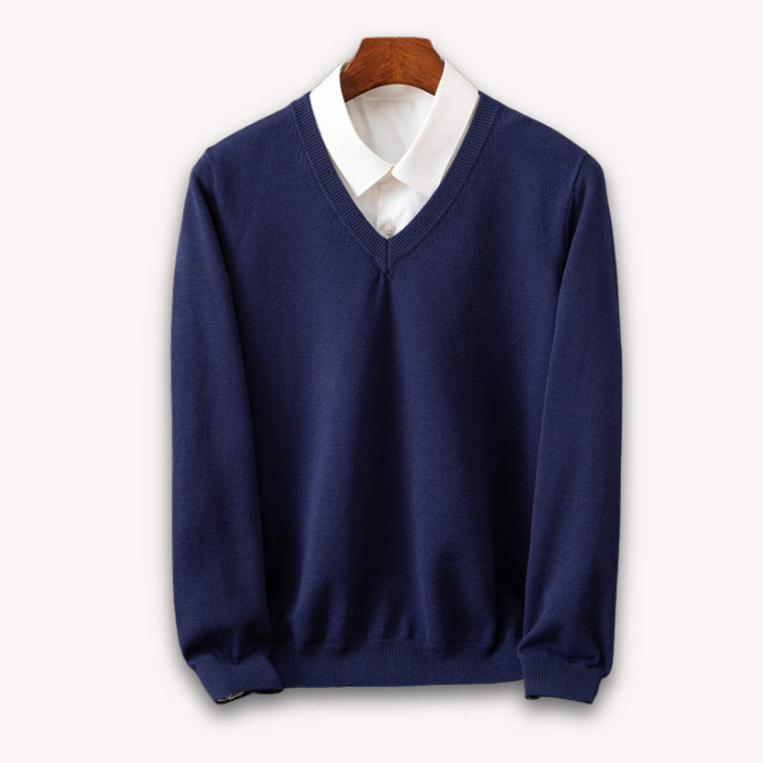 Oliver | Men's Cashmere Sweater V Neck Long Sleeve
