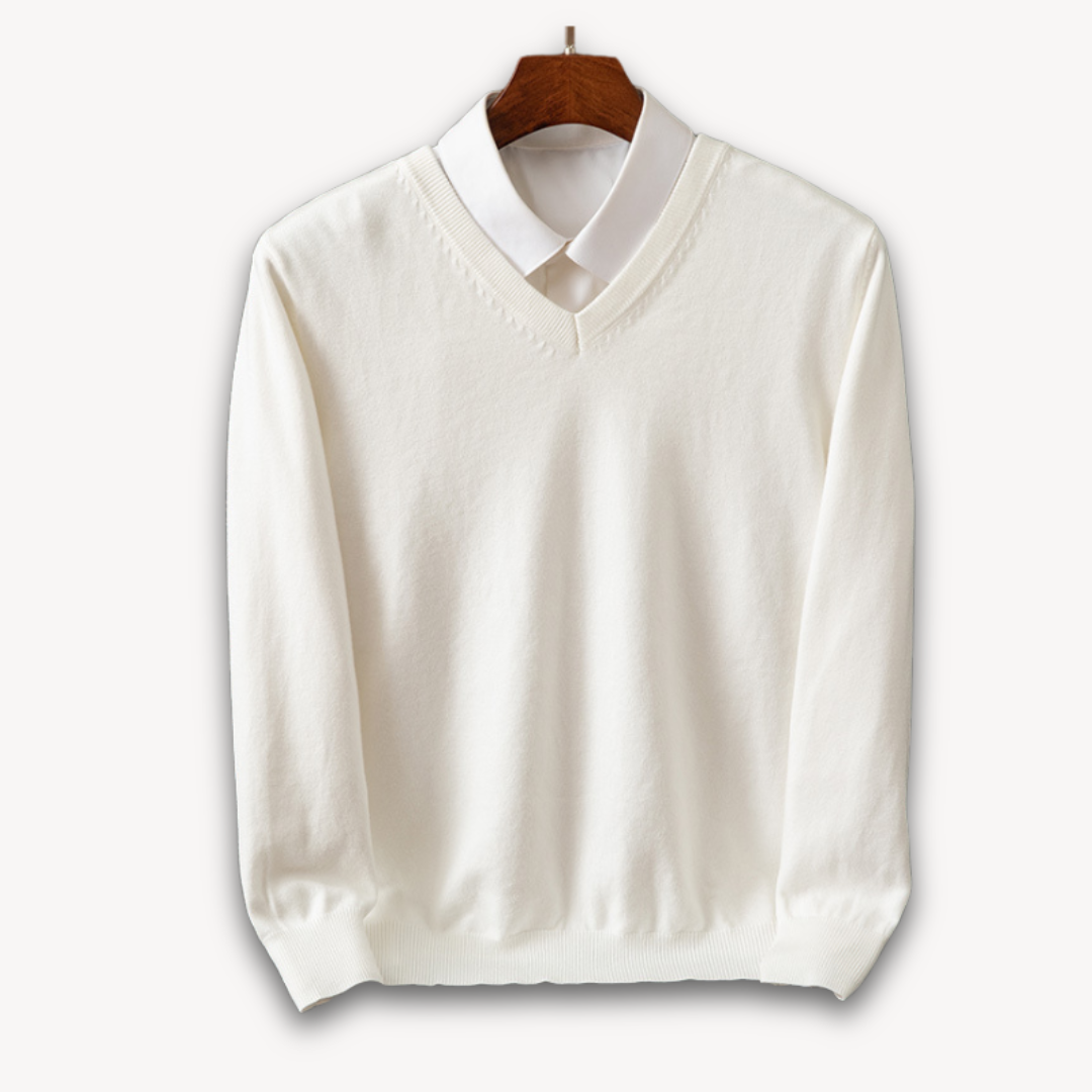 Oliver | Men's Cashmere Sweater V Neck Long Sleeve