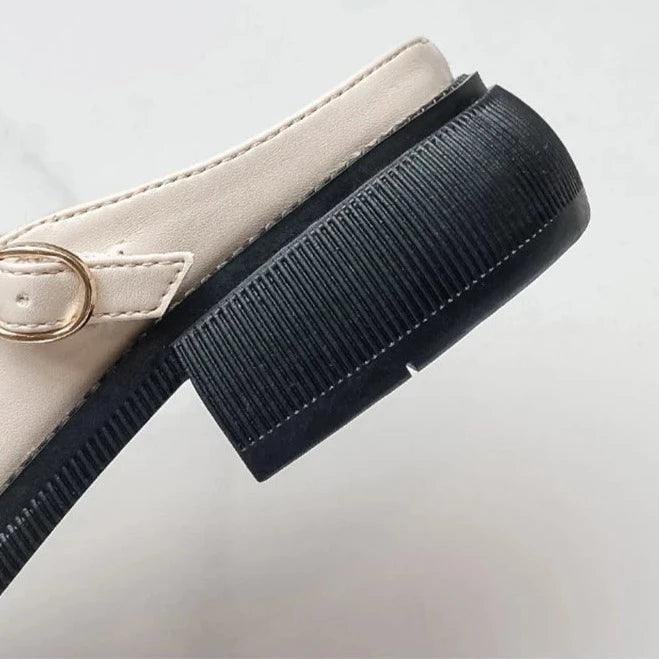 Women's Mary Jane Pumps with Double Buckle Strap