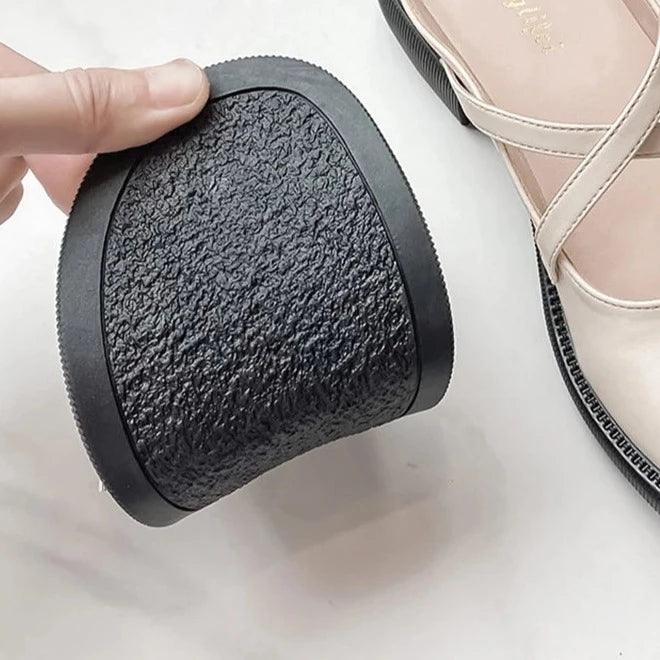 Women's Mary Jane Pumps with Double Buckle Strap