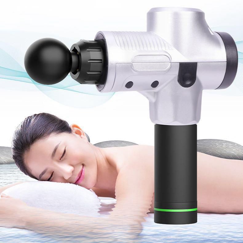 Massage Gun Handheld Muscle Massager with Percussion Fascia Technology and Six Interchangeable Heads