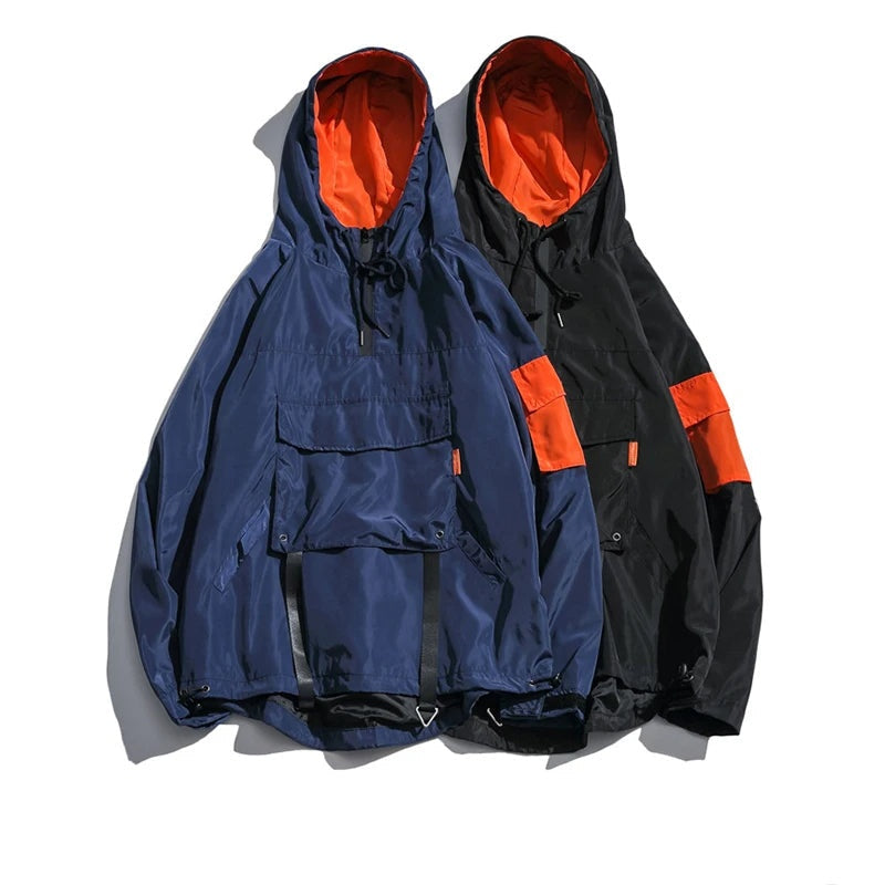 Marcus | Men's Waterproof Anorak Jacket Hooded Streetwear