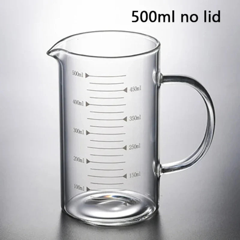 Measuring Cup | High Borosilicate & Heat-Resistant | 250/500/1000 ml