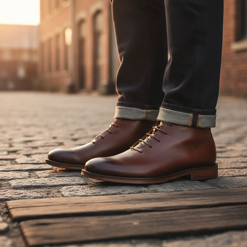 Men's Leather Ankle Boots