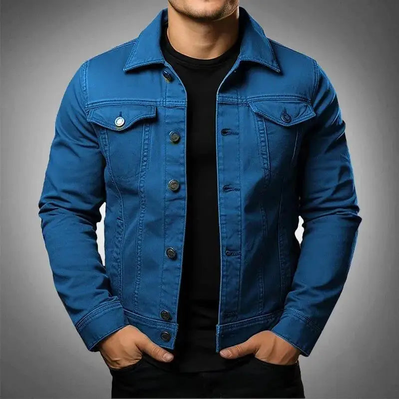 Men's Robust and Timeless 100% Cotton Denim Jacket