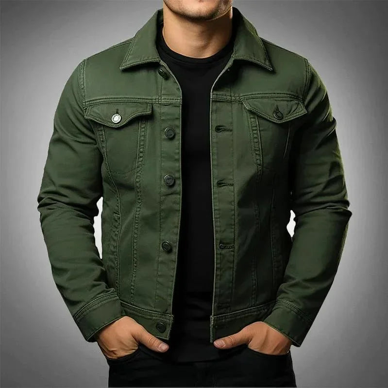 Men's Robust and Timeless 100% Cotton Denim Jacket