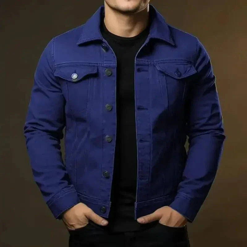 Men's Robust and Timeless 100% Cotton Denim Jacket