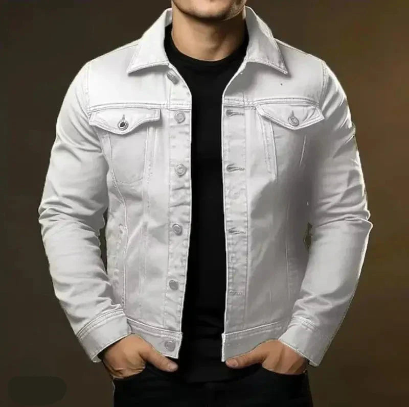 Men's Robust and Timeless 100% Cotton Denim Jacket