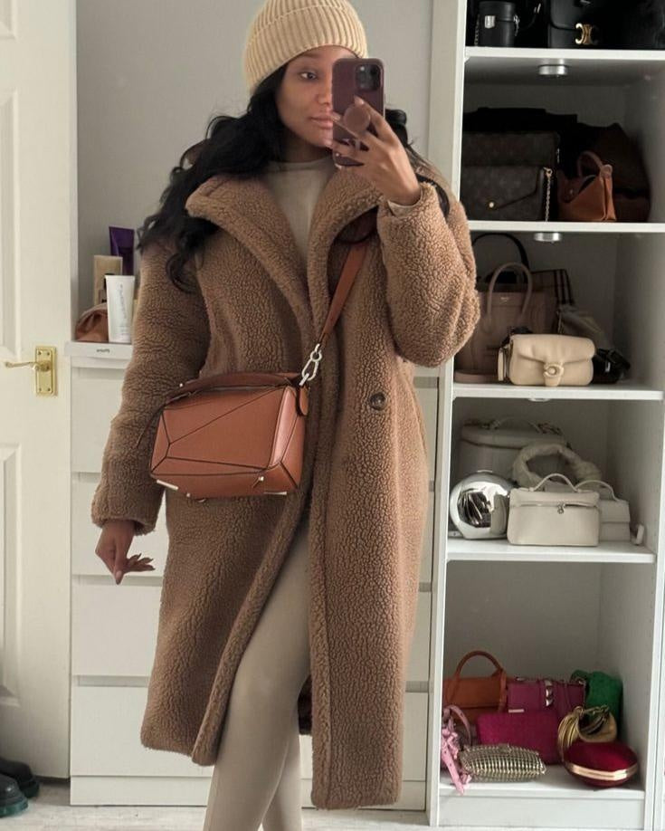 Cora | Women's Long Sherpa Coat Oversized Winter Teddy Coat