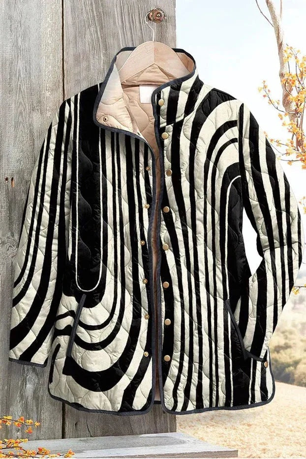 Olivia | Women's Floral Patchwork Quilted Jacket Lightweight Fall Coat