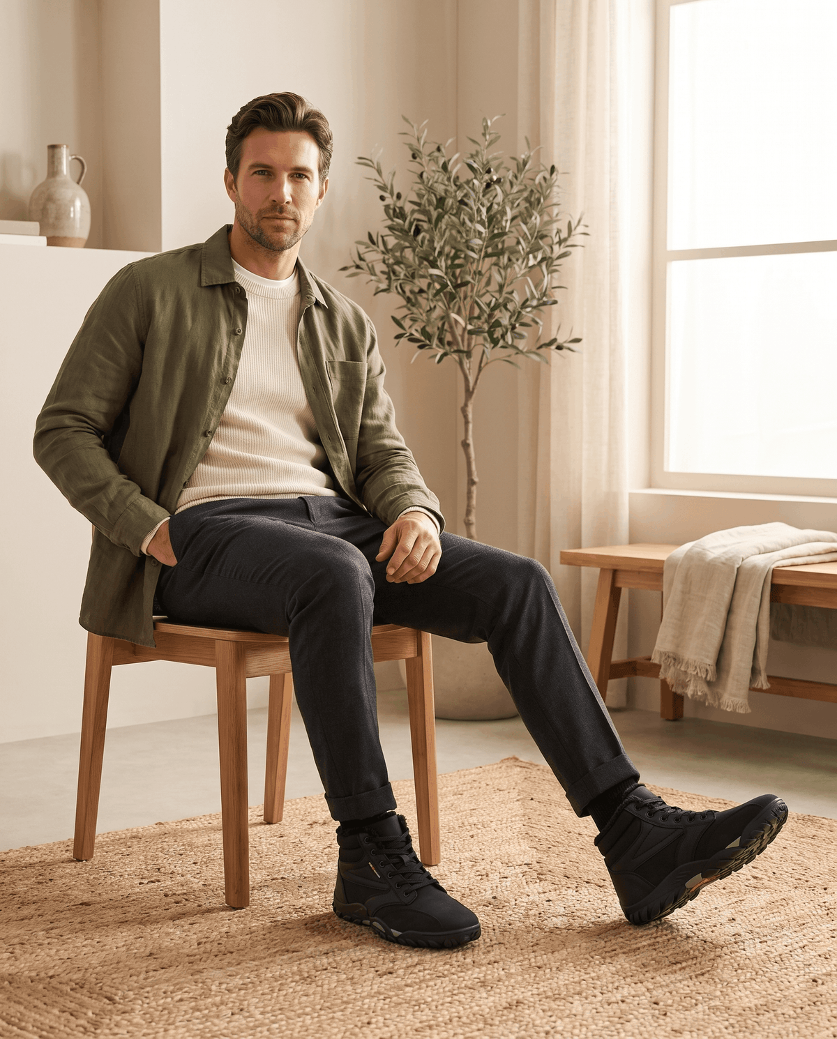 Barefoot Ankle Boots – Wide Toe Box, Lined Collar & Flexible Sole | Torrence
