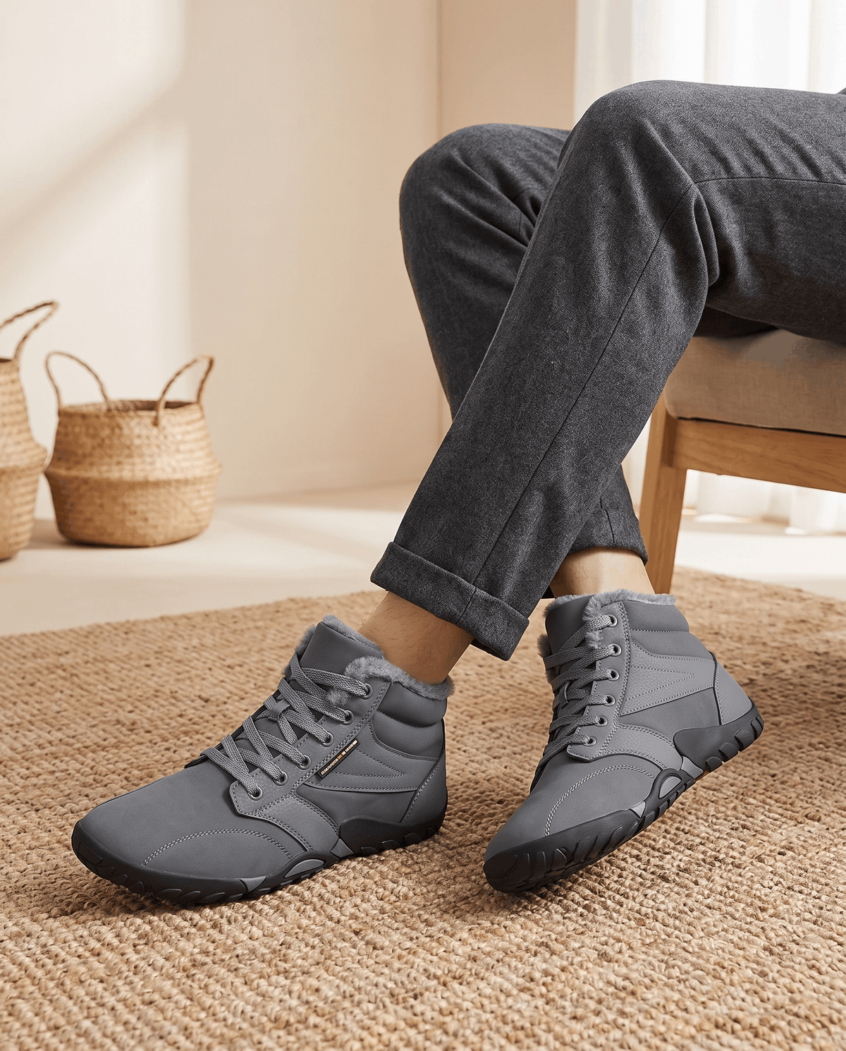 Barefoot Ankle Boots – Wide Toe Box, Lined Collar & Flexible Sole | Torrence