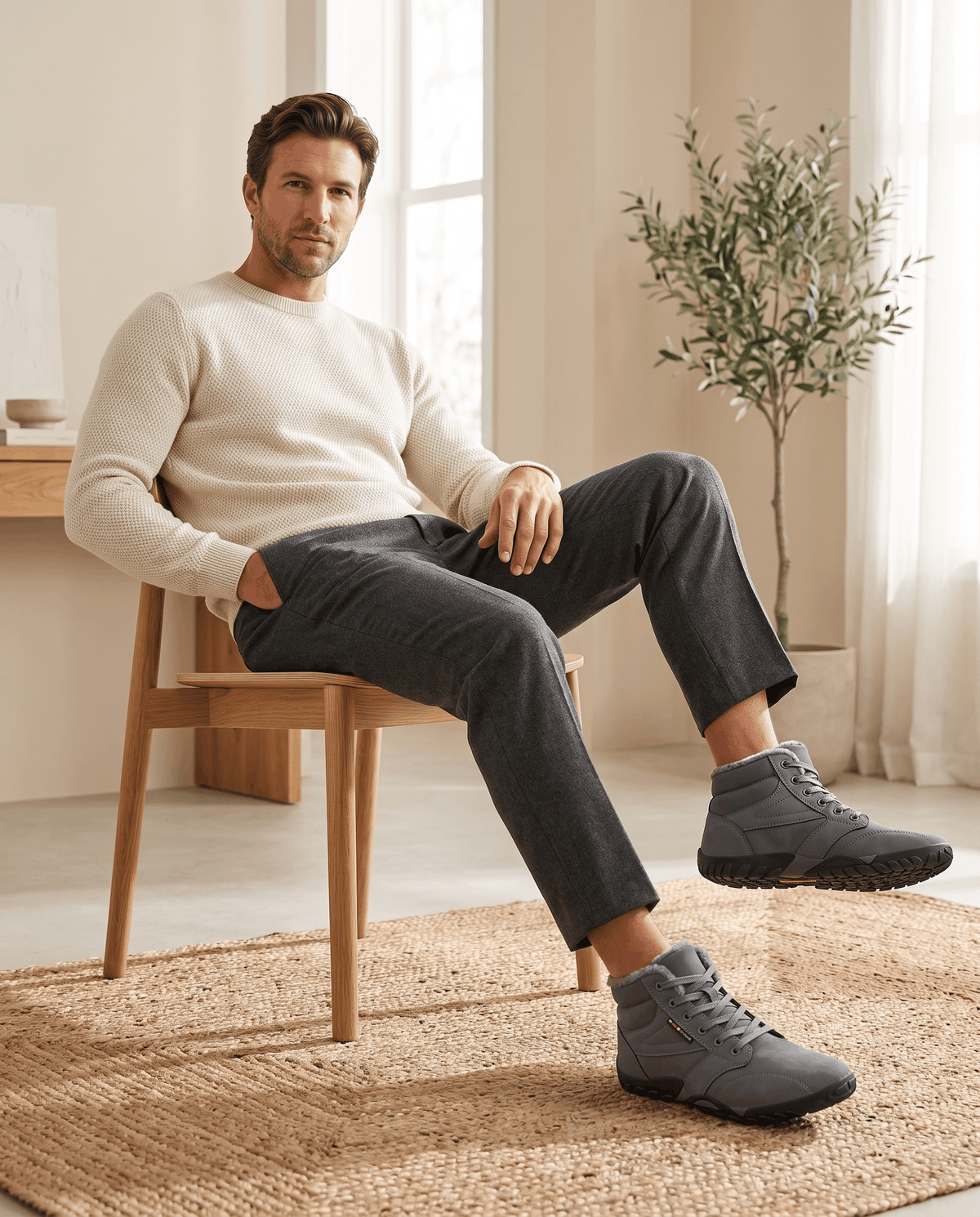 Barefoot Ankle Boots – Wide Toe Box, Lined Collar & Flexible Sole | Torrence