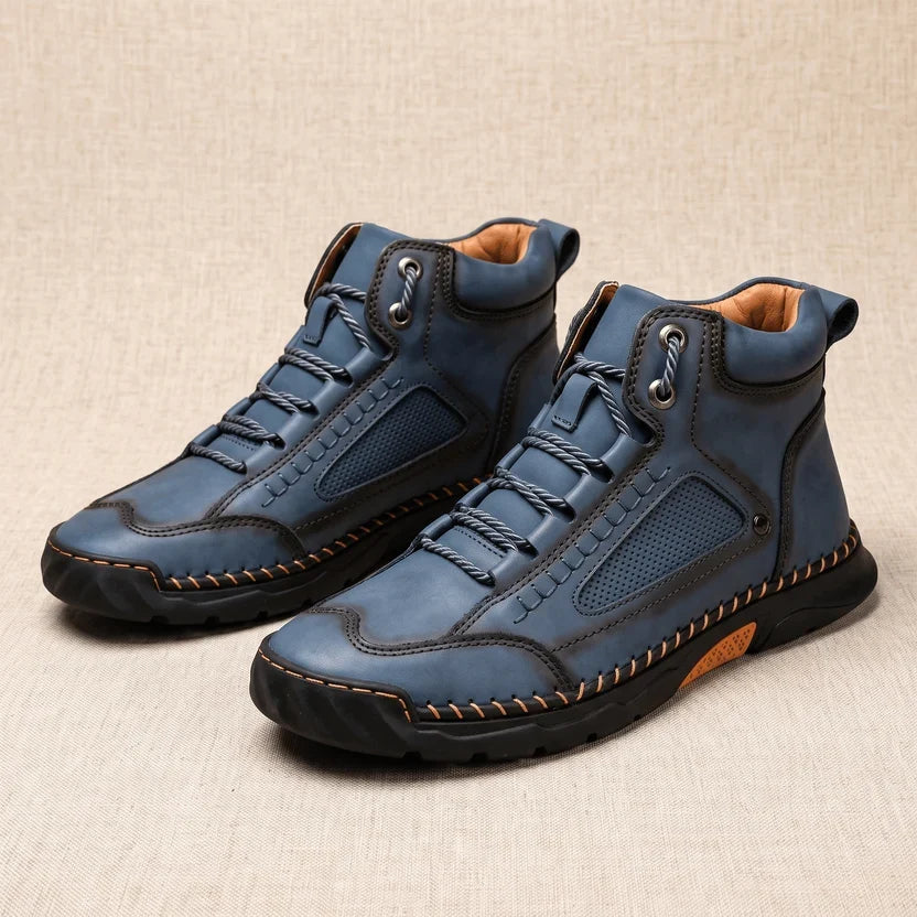 Wide Toe Box Hiking Boots – Vegan Leather, Lug Sole & Lace-Up | Tobias