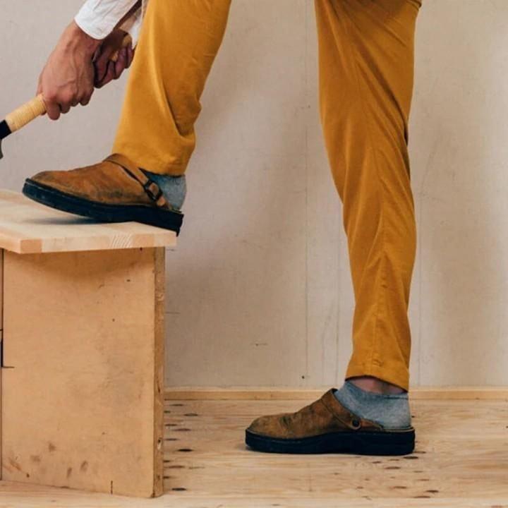 Men's Casual Slip-On Clogs with Closed Toe