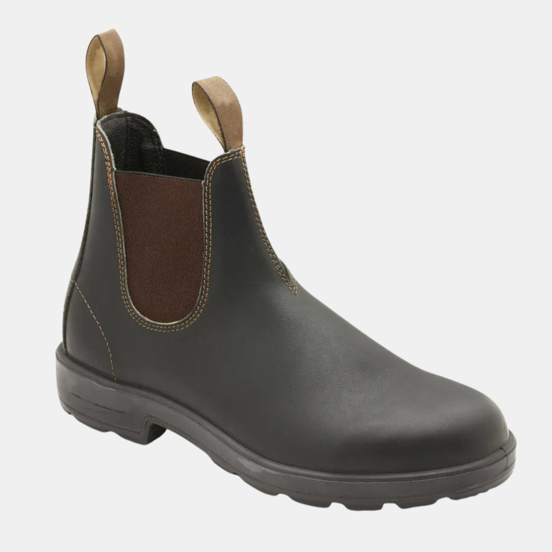Men's Chelsea Ankle Boots with Elastic Side Panels and Pull Tabs Waterproof Slip-On