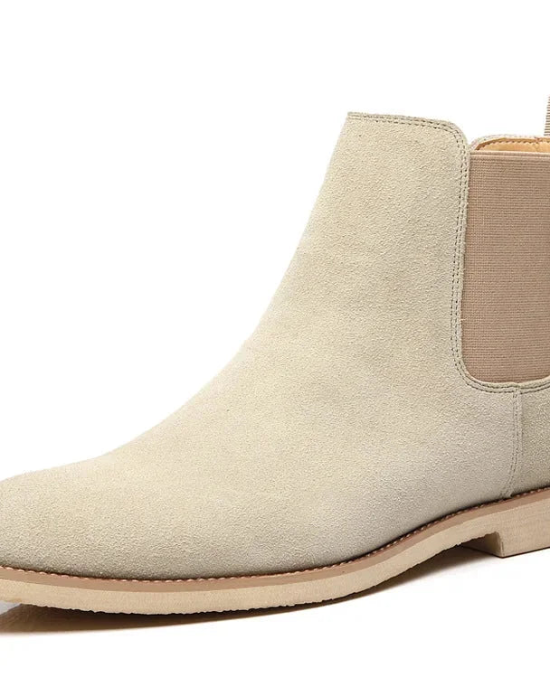 Men's Chelsea Boots – Black Suede Crepe Sole
