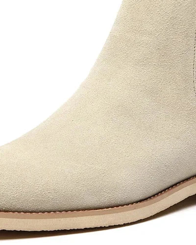 Men's Chelsea Boots – Black Suede Crepe Sole