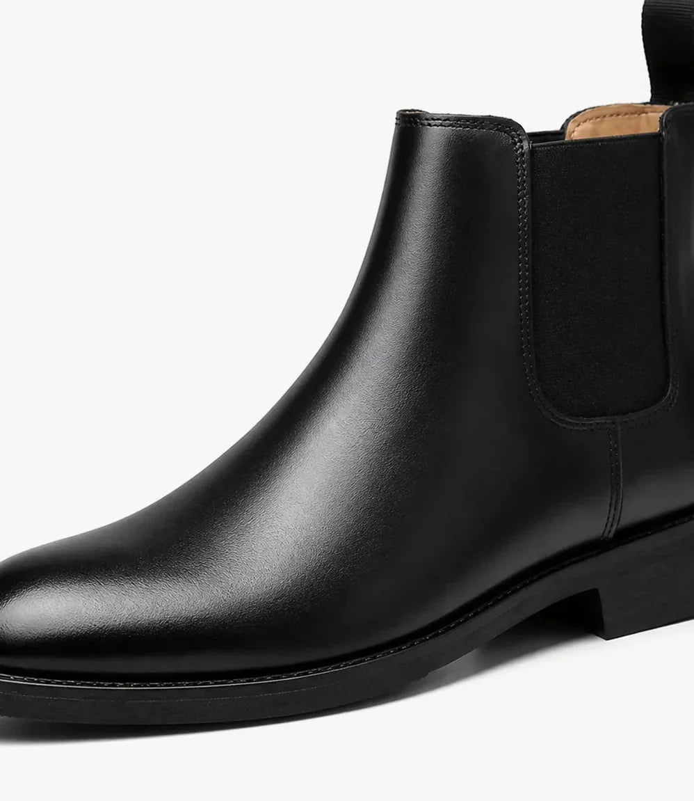 Men's Chelsea Boots – Black Suede Crepe Sole
