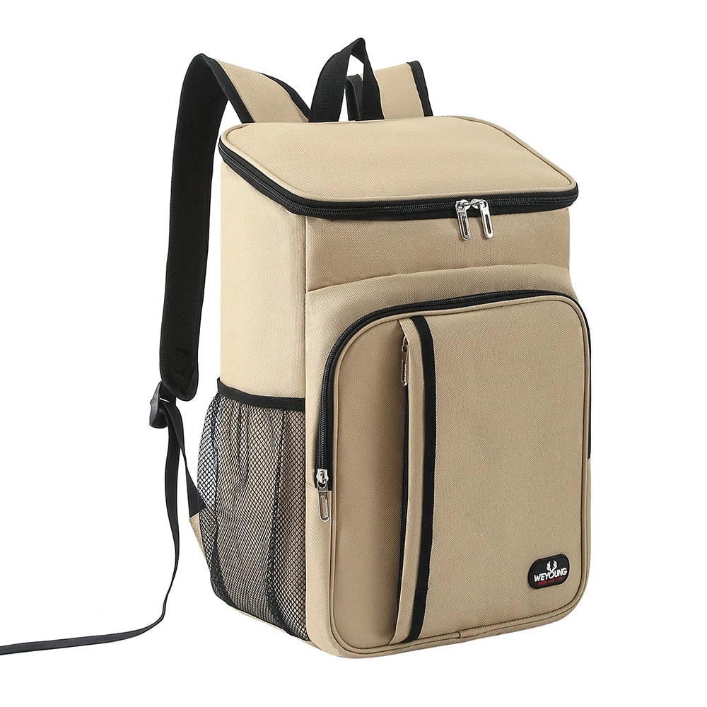 Men's Cooler Backpack with Insulated Leakproof Lining and Padded Straps
