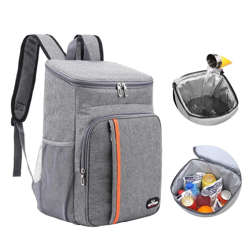 Men's Cooler Backpack with Insulated Leakproof Lining and Padded Straps