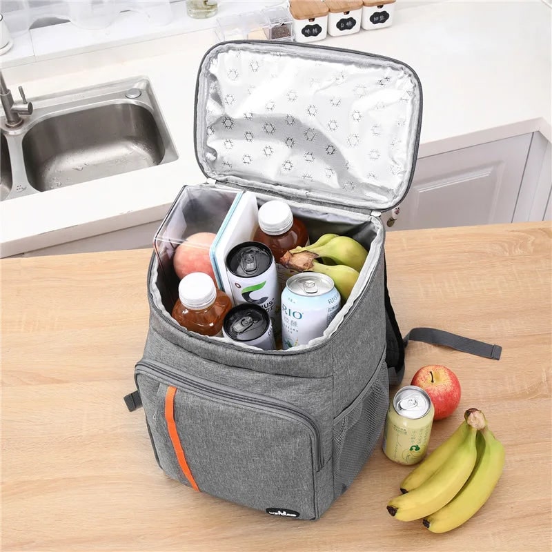Men's Cooler Backpack with Insulated Leakproof Lining and Padded Straps
