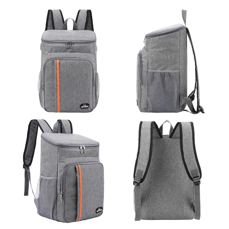 Men's Cooler Backpack with Insulated Leakproof Lining and Padded Straps