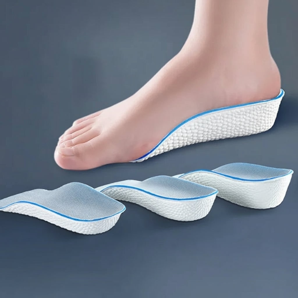 Custom Arch Support Insoles with Height Boost and Ergonomic Heel
