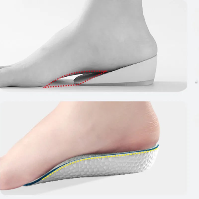 Custom Arch Support Insoles with Height Boost and Ergonomic Heel