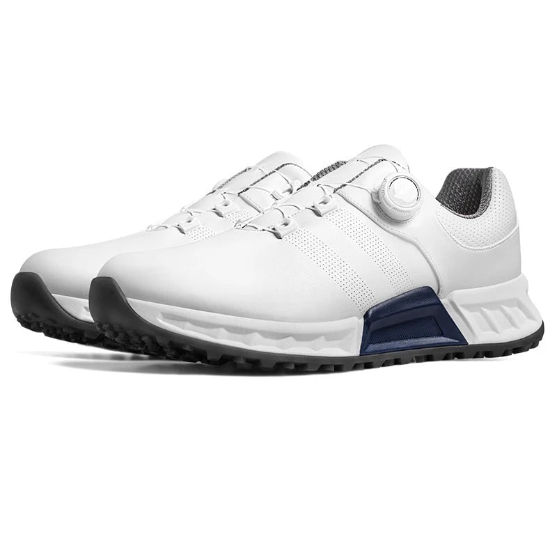 Men's Golf Shoes Spikeless with Waterproof Dial Lace Closure and Non-Slip Sole