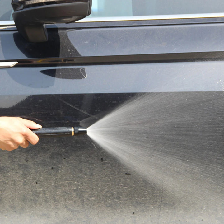 High Pressure Hose Nozzle with Brass Quick Connect and Adjustable Spray