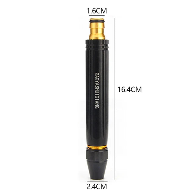 High Pressure Hose Nozzle with Brass Quick Connect and Adjustable Spray