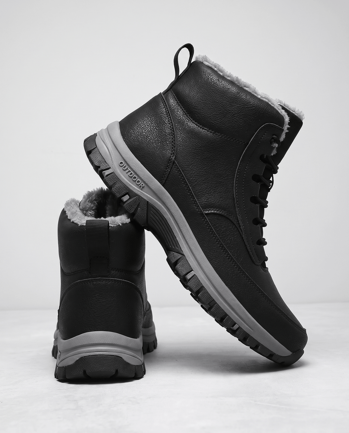 High-Top Winter Boots – Water-Repellent, Fleece-Lined & Lug Sole | Ignazio