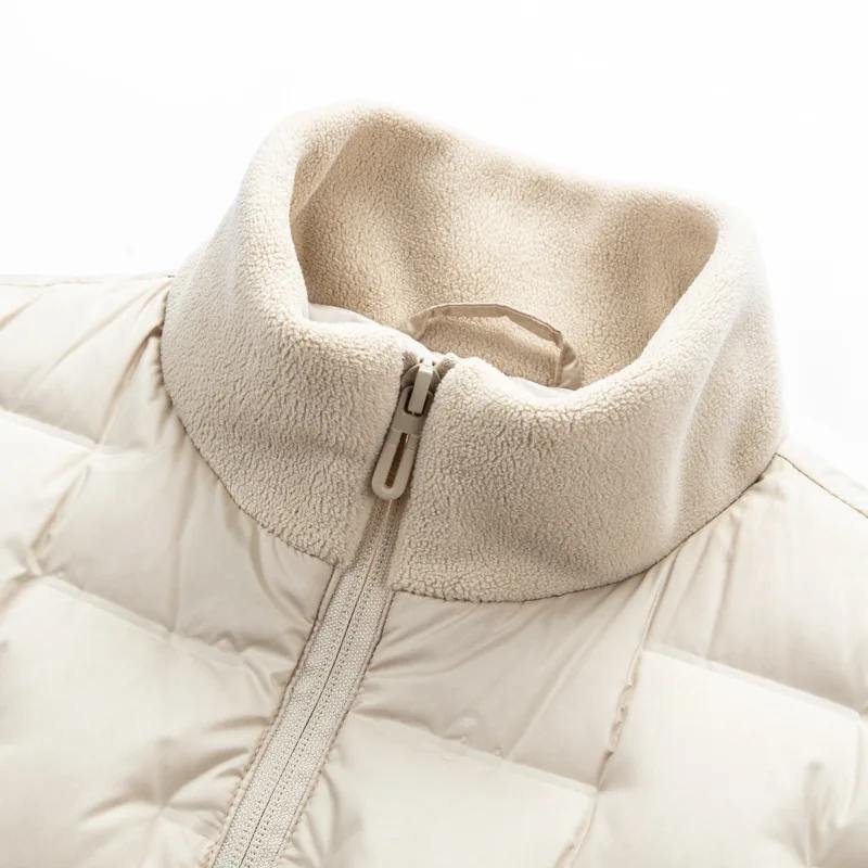 Hybrid Puffer Jacket – Quilted Body, Fleece Sleeves & Stand Collar | Emilio