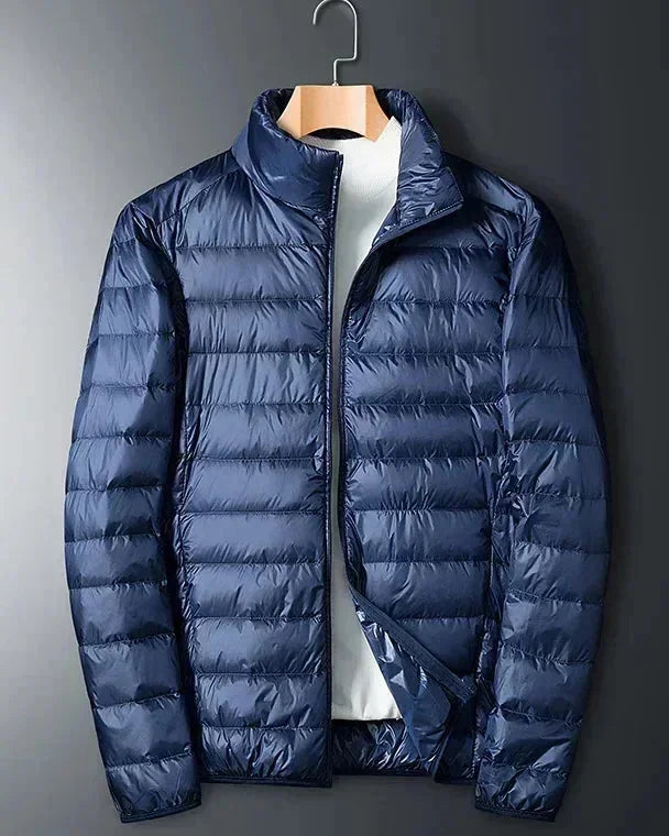 Men's Puffer Jacket – Navy Lightweight Packable