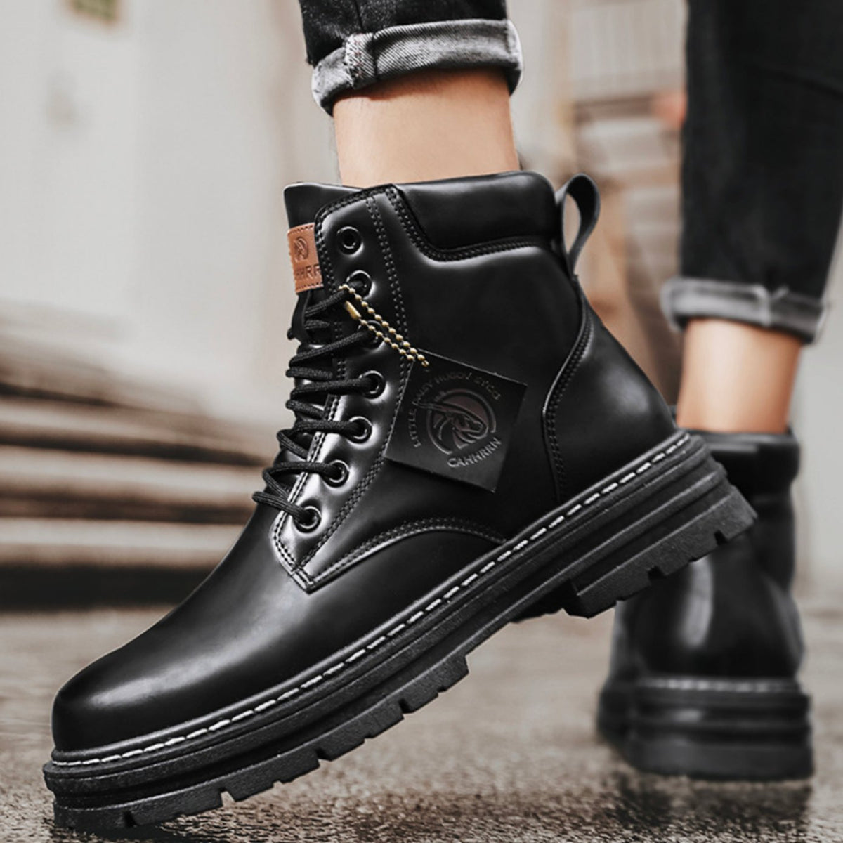 Daniel | Men's Rugged Lace-Up Ankle Hiking Boots