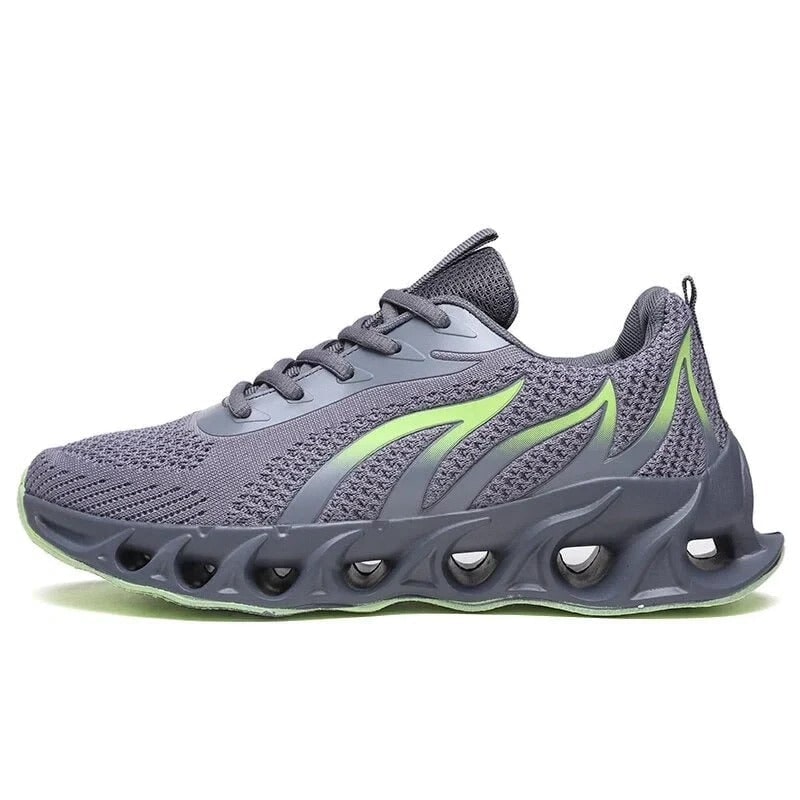 Men's Running Shoes Road with Mesh Blade Sole and Padded Ankle Collar