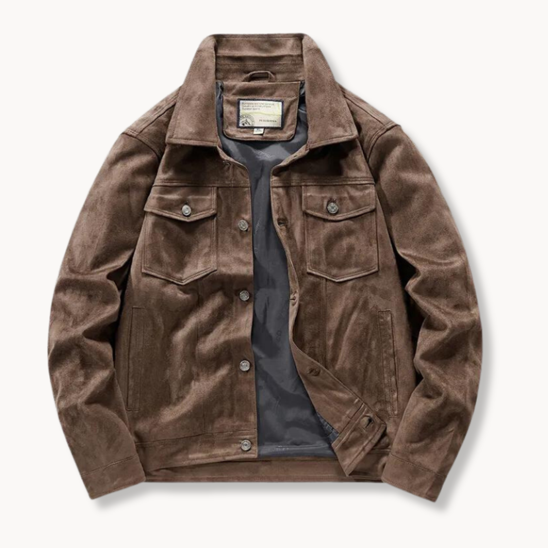 Lorenzo Suede Trucker Jacket