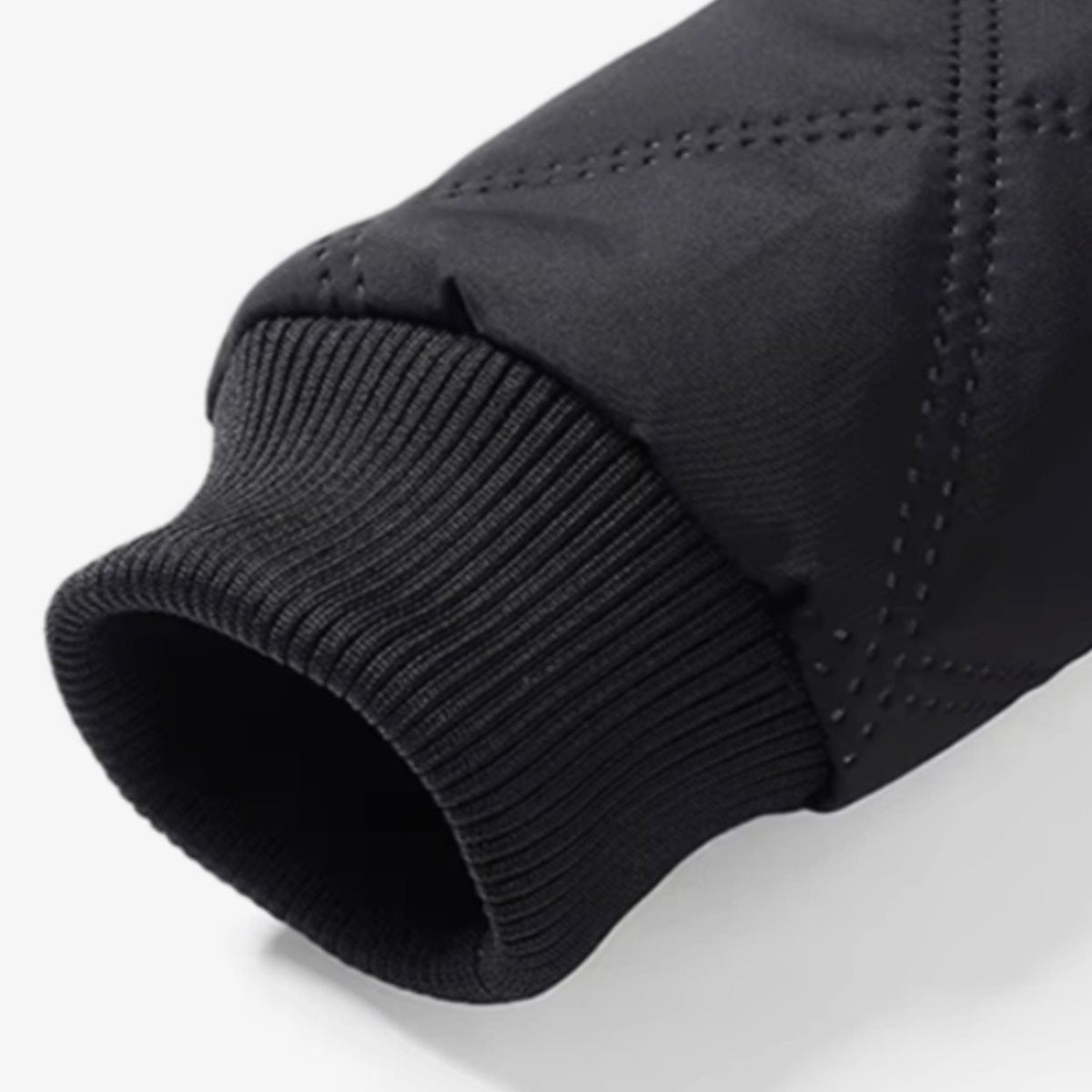 Men's Winter Jackets with Quilted Shell and Fleece Lining Bomber