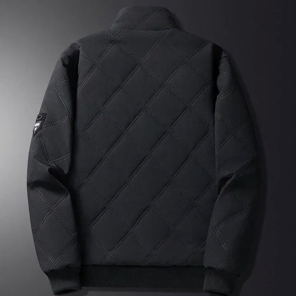 Men's Winter Jackets with Quilted Shell and Fleece Lining Bomber