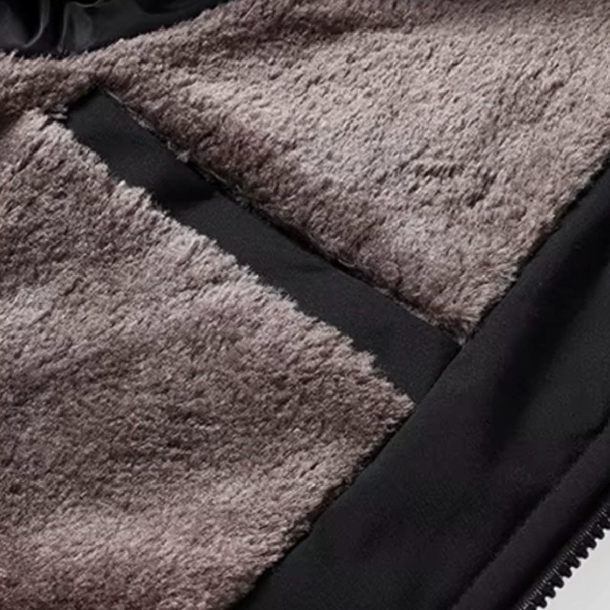 Men's Winter Jackets with Quilted Shell and Fleece Lining Bomber