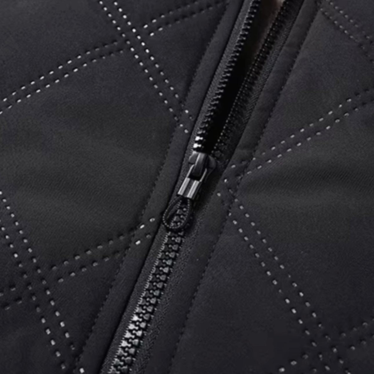 Men's Winter Jackets with Quilted Shell and Fleece Lining Bomber