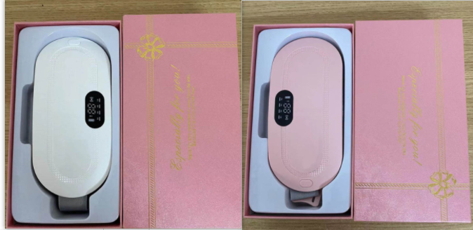 Menstrual Electric Heating Pad for Lower Back Vibrating Massage and Adjustable Strap