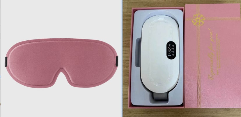 Menstrual Electric Heating Pad for Lower Back Vibrating Massage and Adjustable Strap