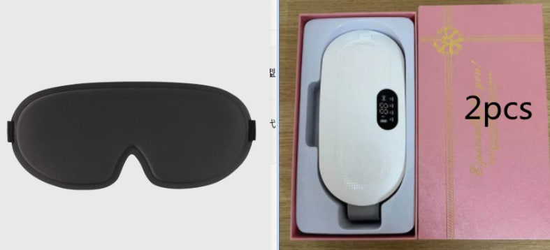 Menstrual Electric Heating Pad for Lower Back Vibrating Massage and Adjustable Strap