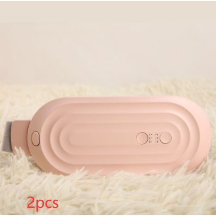 Menstrual Electric Heating Pad for Lower Back Vibrating Massage and Adjustable Strap