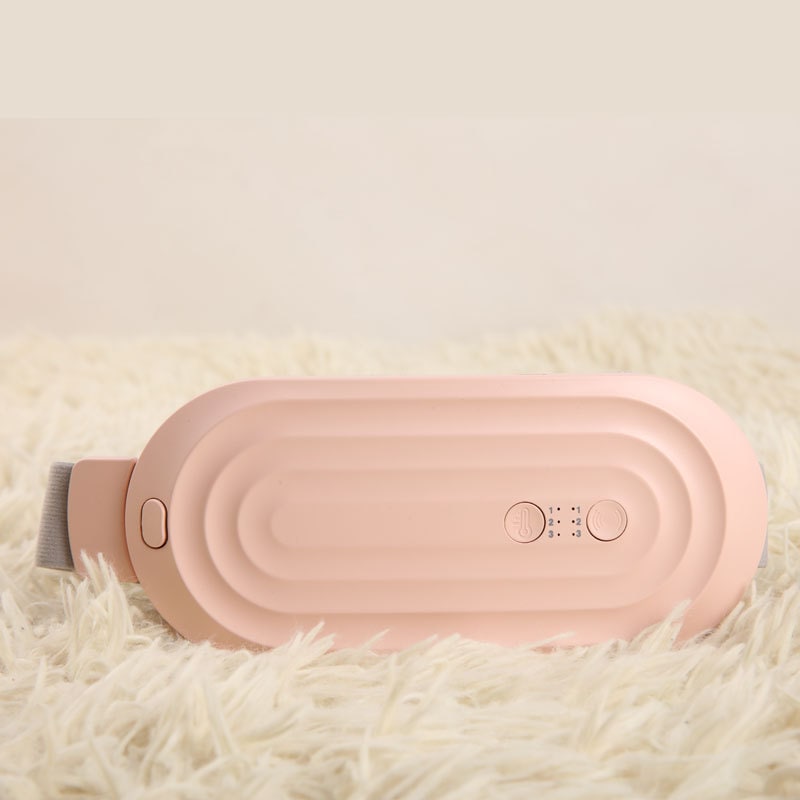 Menstrual Electric Heating Pad for Lower Back Vibrating Massage and Adjustable Strap