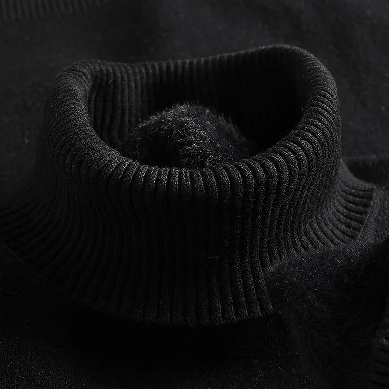 Merino Wool Turtleneck Sweater for Men
