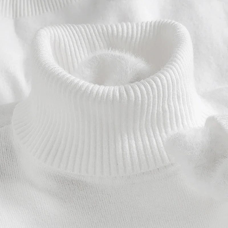 Merino Wool Turtleneck Sweater for Men